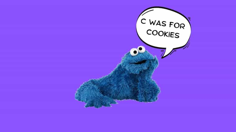 C was for Cookies - Sad cookie monster reminiscing